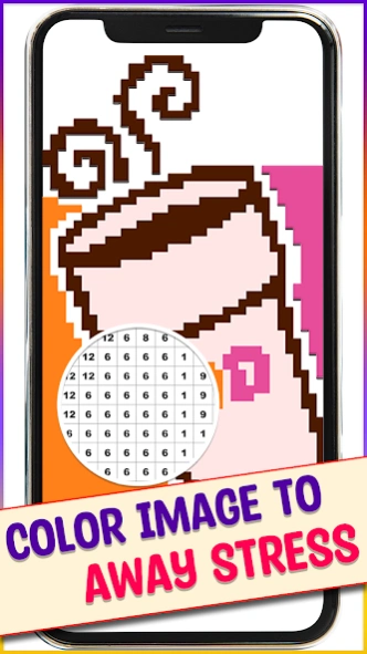 Food Logo Pixel Art Coloring 5.7 Screenshot