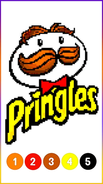 Food Logo Pixel Art Coloring 5.7 Screenshot