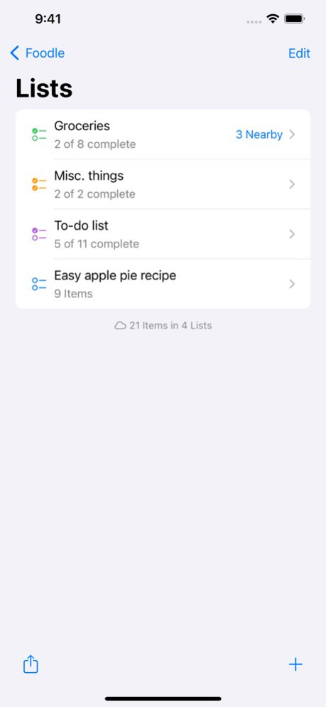 Foodle - The Original List 6.1 Screenshot