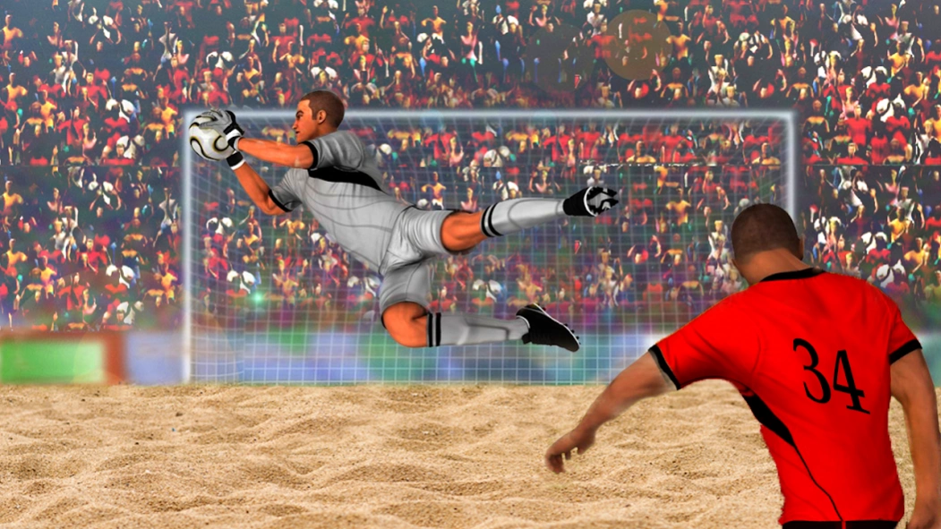 Football Beach Soccer Goalkeep 1.8 Screenshot