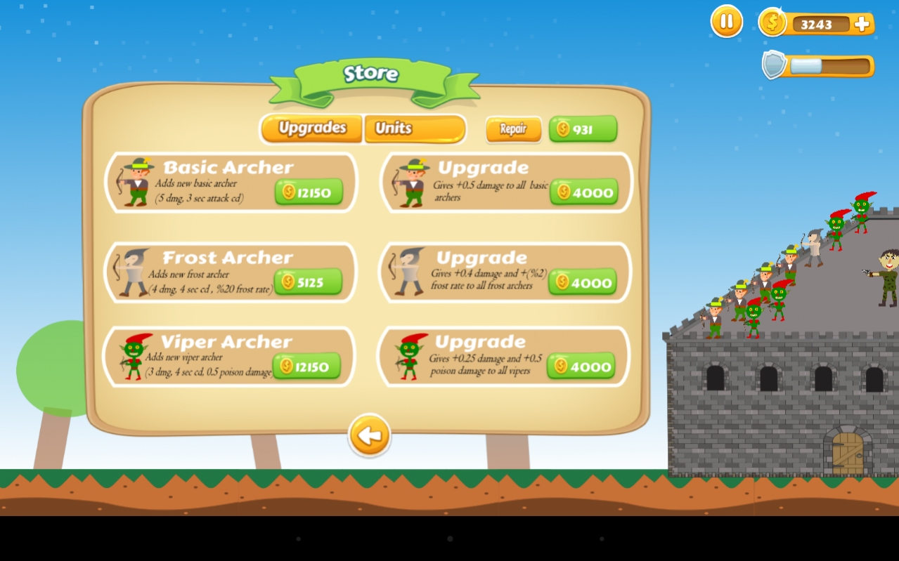 Fortress Defence 1.6 Screenshot