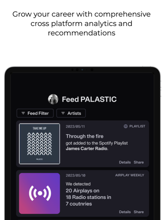 HeartBeat Music Analytics 3.4.3 Screenshot