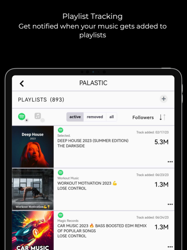 HeartBeat Music Analytics 3.4.3 Screenshot