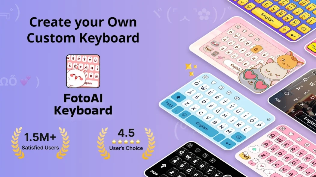 FotoAI Keyboard Themes & Fonts 2.5.5 Screenshot