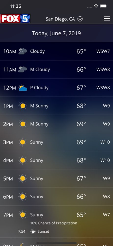 FOX5 San Diego Weather 6.2.512 Screenshot