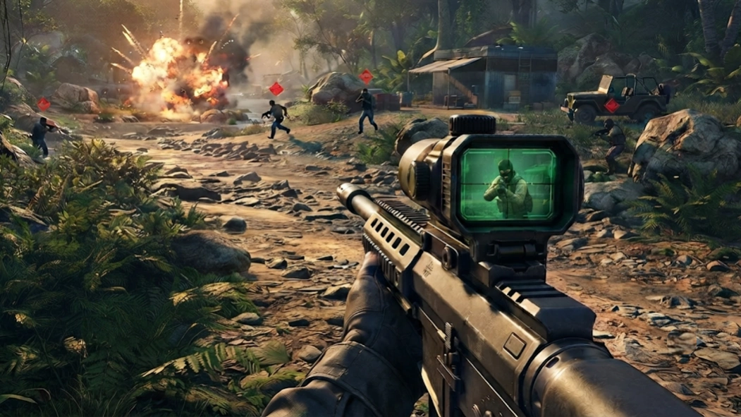 Sniper 3D War Shooting Games  Screenshot