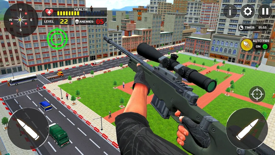 Sniper 3D War Shooting Games  Screenshot