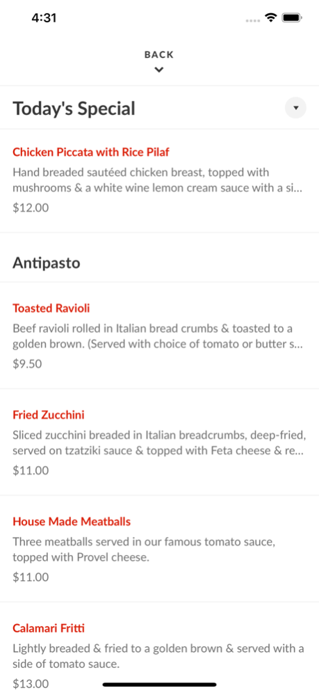 Fratelli's Ristorante 3.9.1 Screenshot