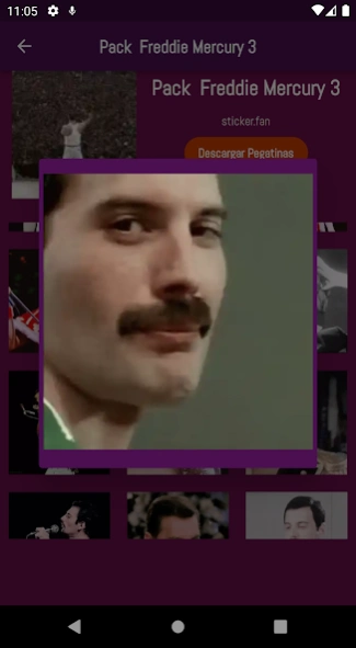 Freddie Mercury Stickers 1.4 Screenshot