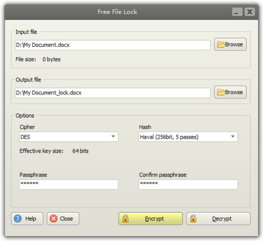 Free File Lock 6.2.7 Screenshot