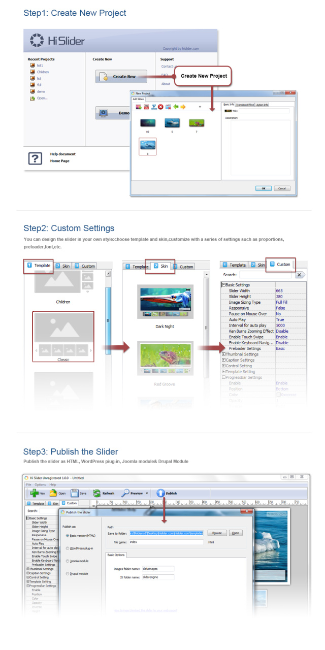 Free html5 Photo Slideshow Maker 2.0 Screenshot