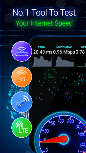 Free Internet Speed Tester: NetSpeed meter 1.0.0 Screenshot