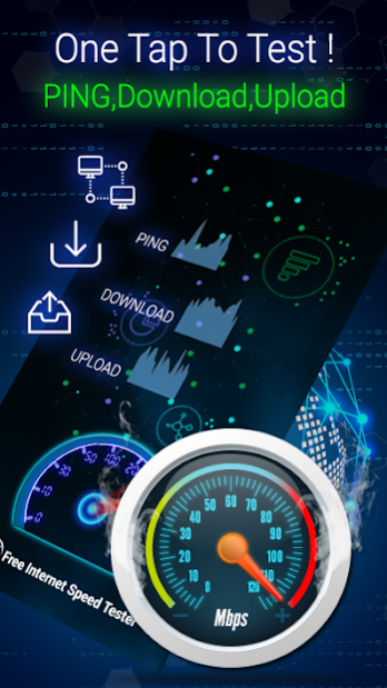 Free Internet Speed Tester: NetSpeed meter 1.0.0 Screenshot