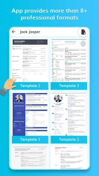 CV: Professional Resume Maker 1.12 Screenshot