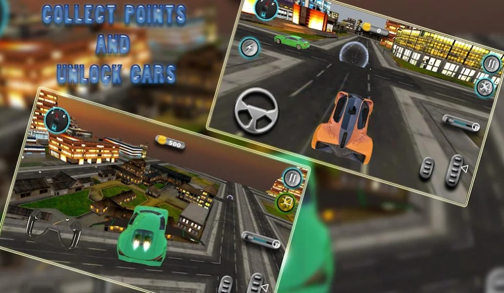 Sports Car Flying 3d 1.6 Screenshot