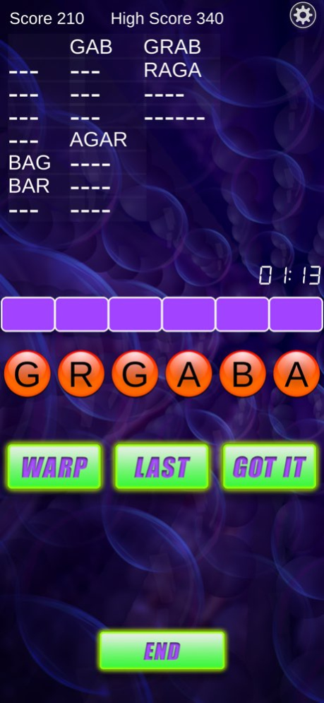 Word Warp - A Word Puzzle Game 4.0 Screenshot