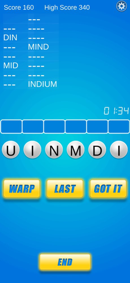 Word Warp - A Word Puzzle Game 4.0 Screenshot