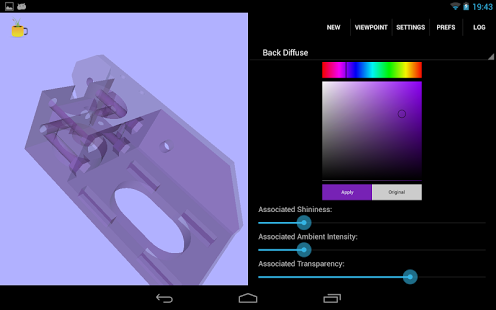 FreeX3D: VRML, X3D, STL Viewer 2.2.3 Screenshot