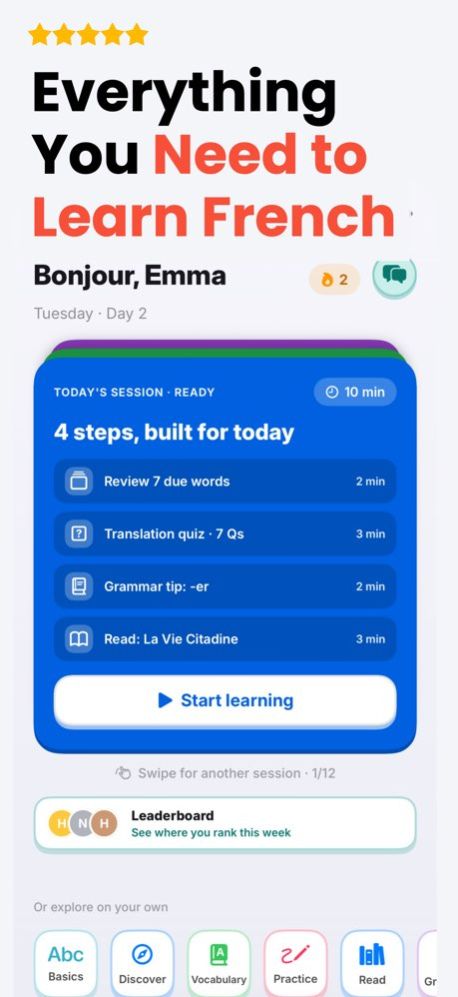 Flashcards - Learn French 5.0.1 Screenshot