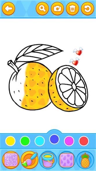 Fruits Coloring Game  Screenshot