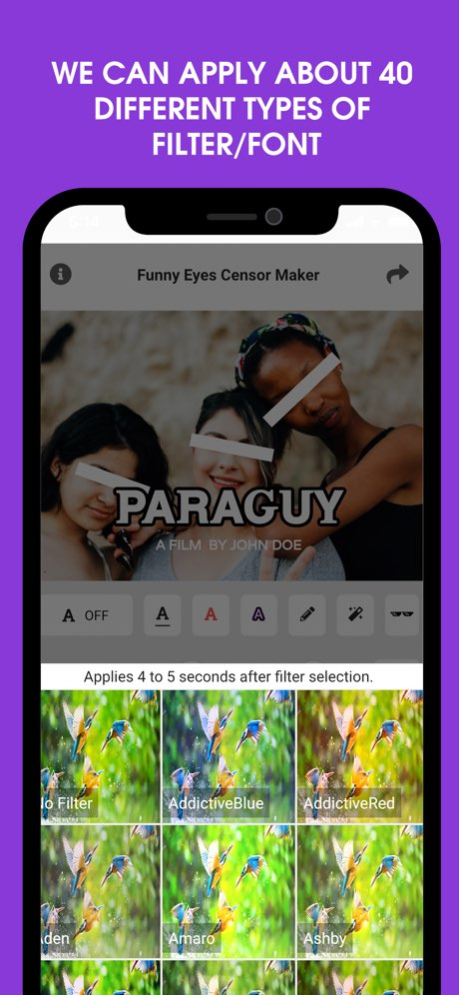 Funny Eyes Censor Maker 1.0.1 Screenshot