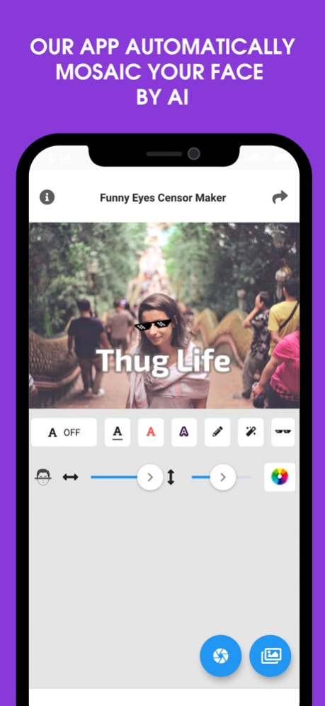 Funny Eyes Censor Maker 1.0.1 Screenshot