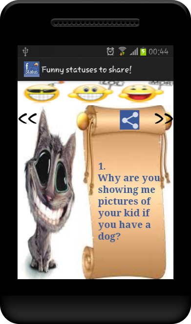 Funny statuses to share! :) 1.3 Screenshot