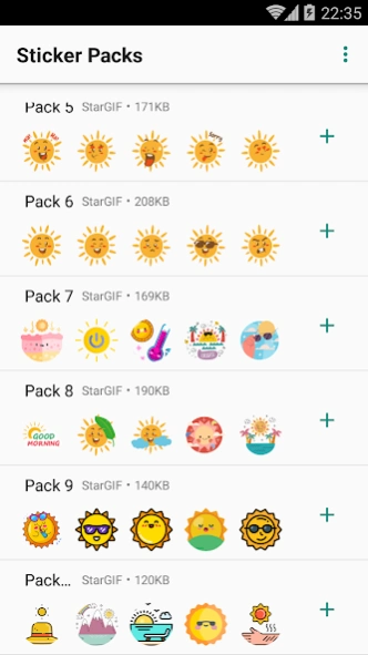 funny Sun Stickers : WASticker 2.0 Screenshot