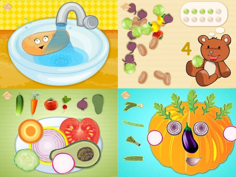 Funny Veggies! Kids games 2.0 Screenshot