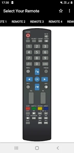 Beston TV Remote  Screenshot
