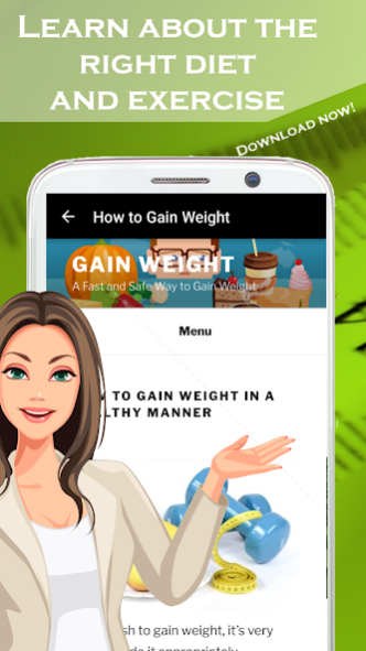 Gain Weight Step by step guide  Screenshot