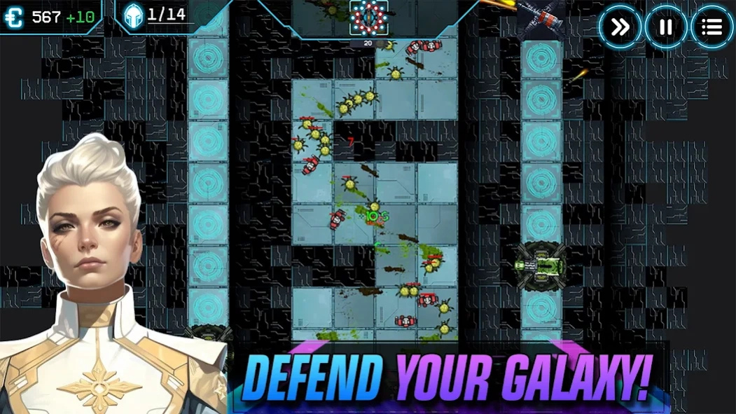 Galaxy TD: SciFi Tower Defense 4.6 Screenshot