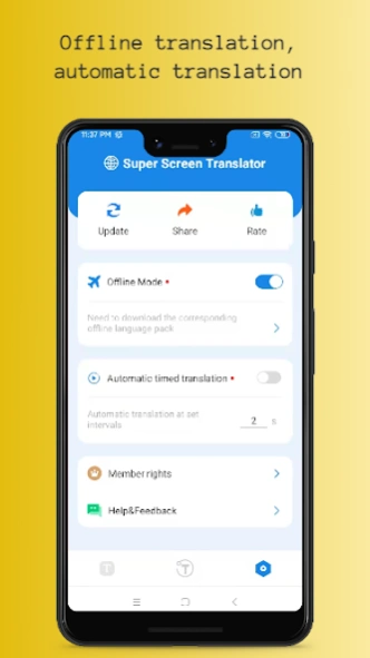Instant Translate On Screen 2.6.7 Screenshot