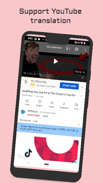 Instant Translate On Screen 2.6.7 Screenshot