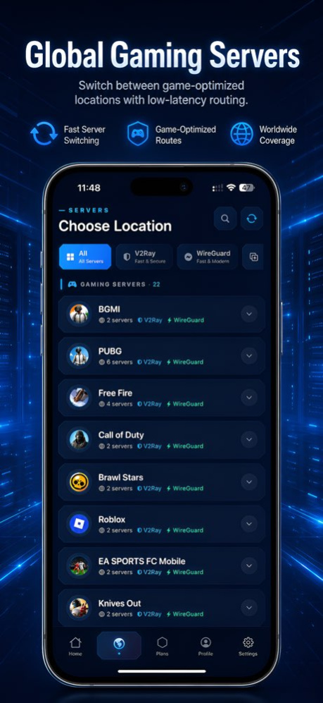 Gamer VPN: Proxy, Game Booster 3.0 Screenshot