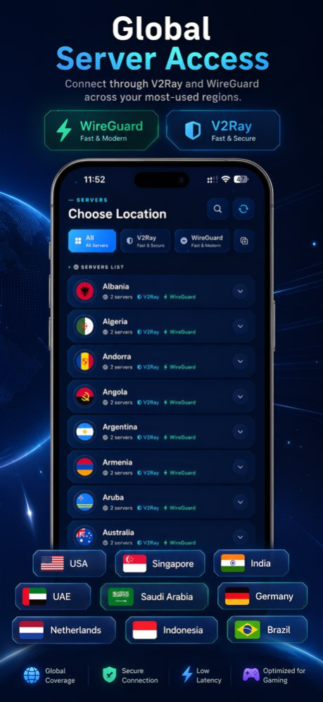 Gamer VPN: Proxy, Game Booster 3.0 Screenshot