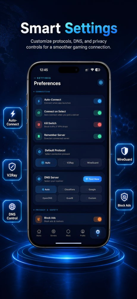 Gamer VPN: Proxy, Game Booster 3.0 Screenshot