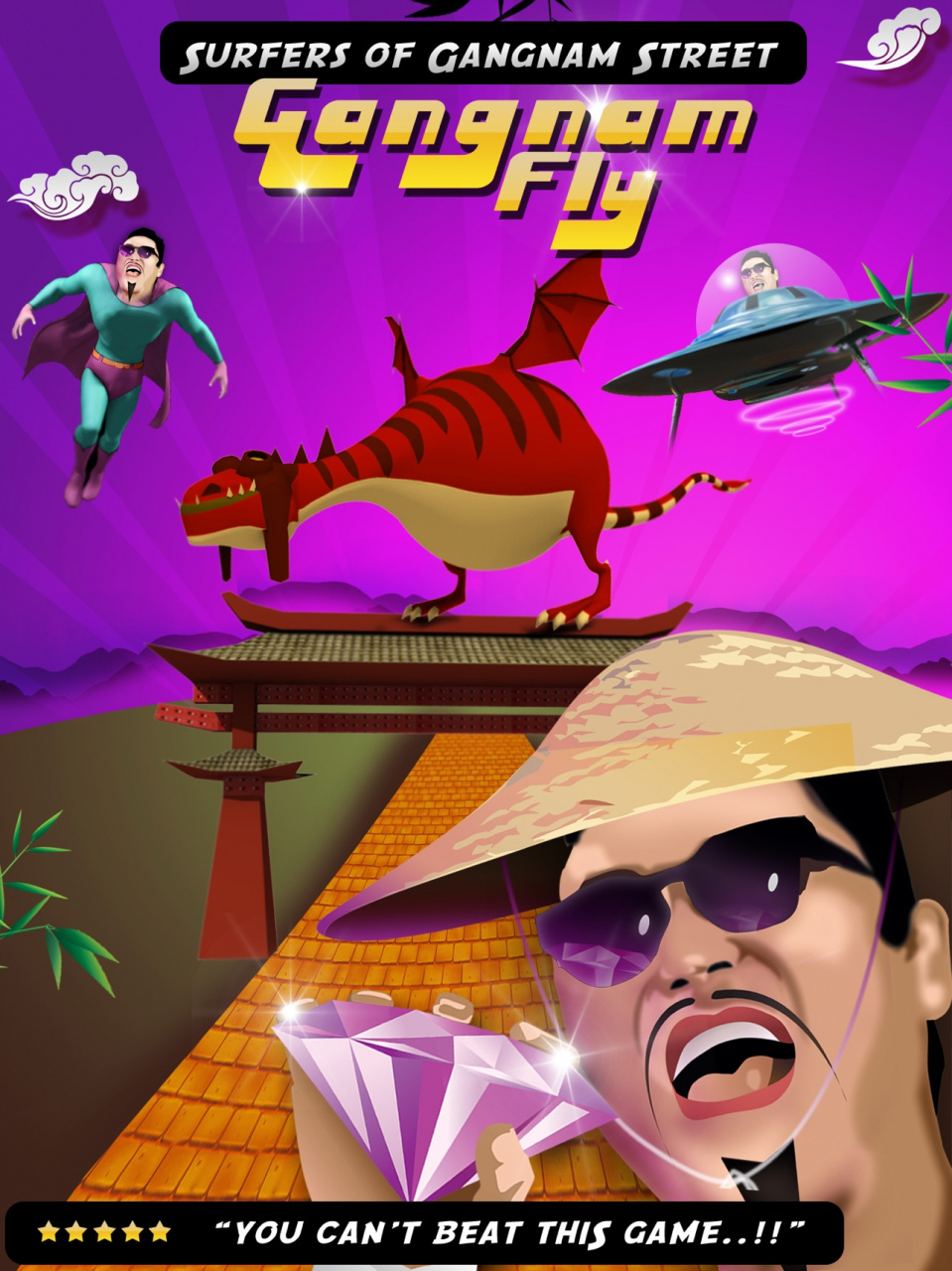 Gangnam Fly Surfers 3 Screenshot