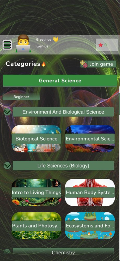 Science Quiz & Knowledge Test 73.08 Screenshot