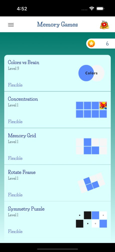 Genius Memory Games 1.2 Screenshot