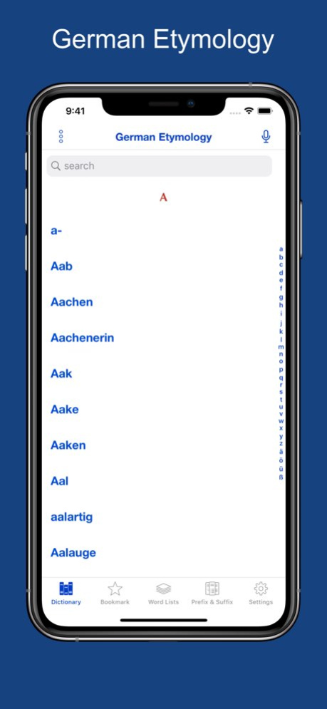 German Etymology Dictionary  Screenshot