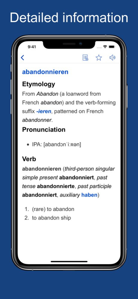 German Etymology Dictionary  Screenshot