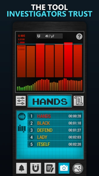 Ghost Hunting Tools: EVP Radar 3.0.4 Screenshot