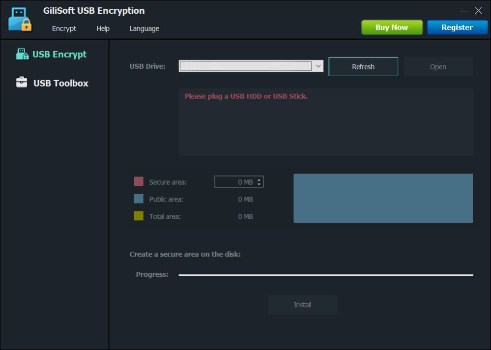 USB Encryption 12.5.23 Screenshot