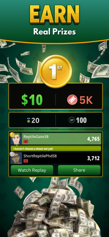 Gin Rummy Cash Online Prizes 1.23 Screenshot