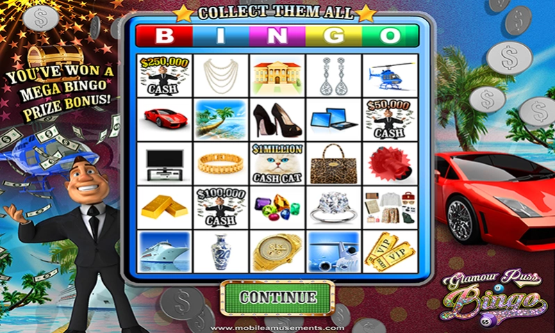 Glamour Puss Bingo  Screenshot