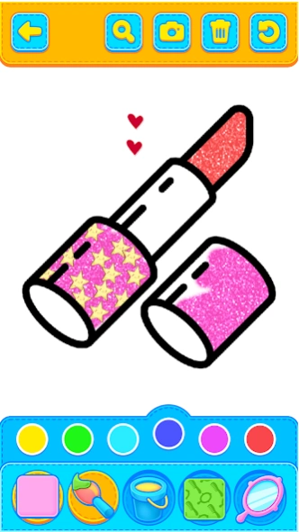 Glitter Beauty Coloring Book 9.6 Screenshot