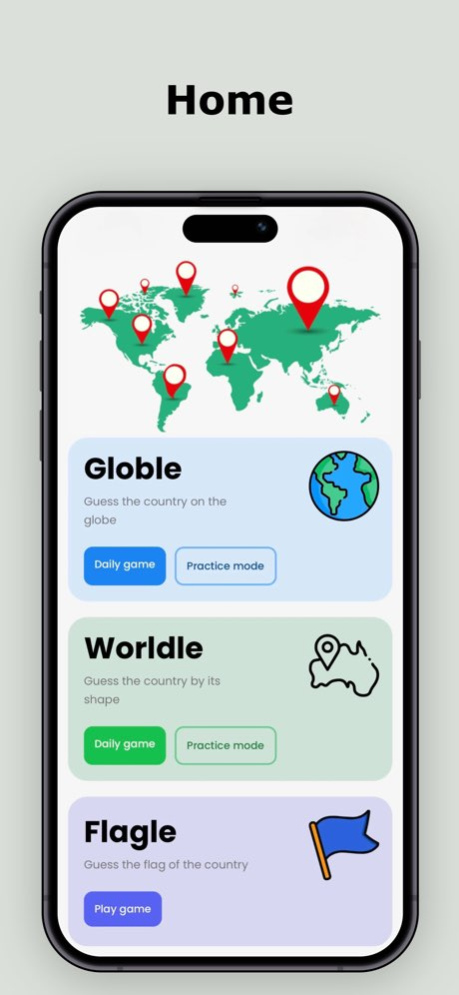 Globle - Guess hidden Country  Screenshot