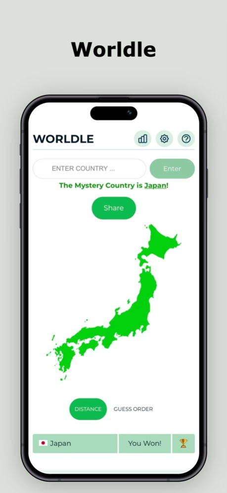 Globle - Guess hidden Country  Screenshot