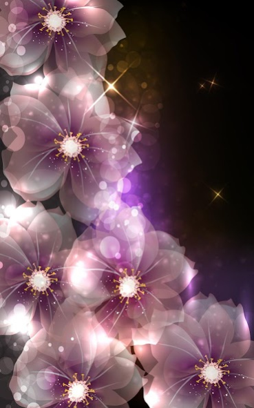 Glowing Flowers Live Wallpaper 22.0 Screenshot